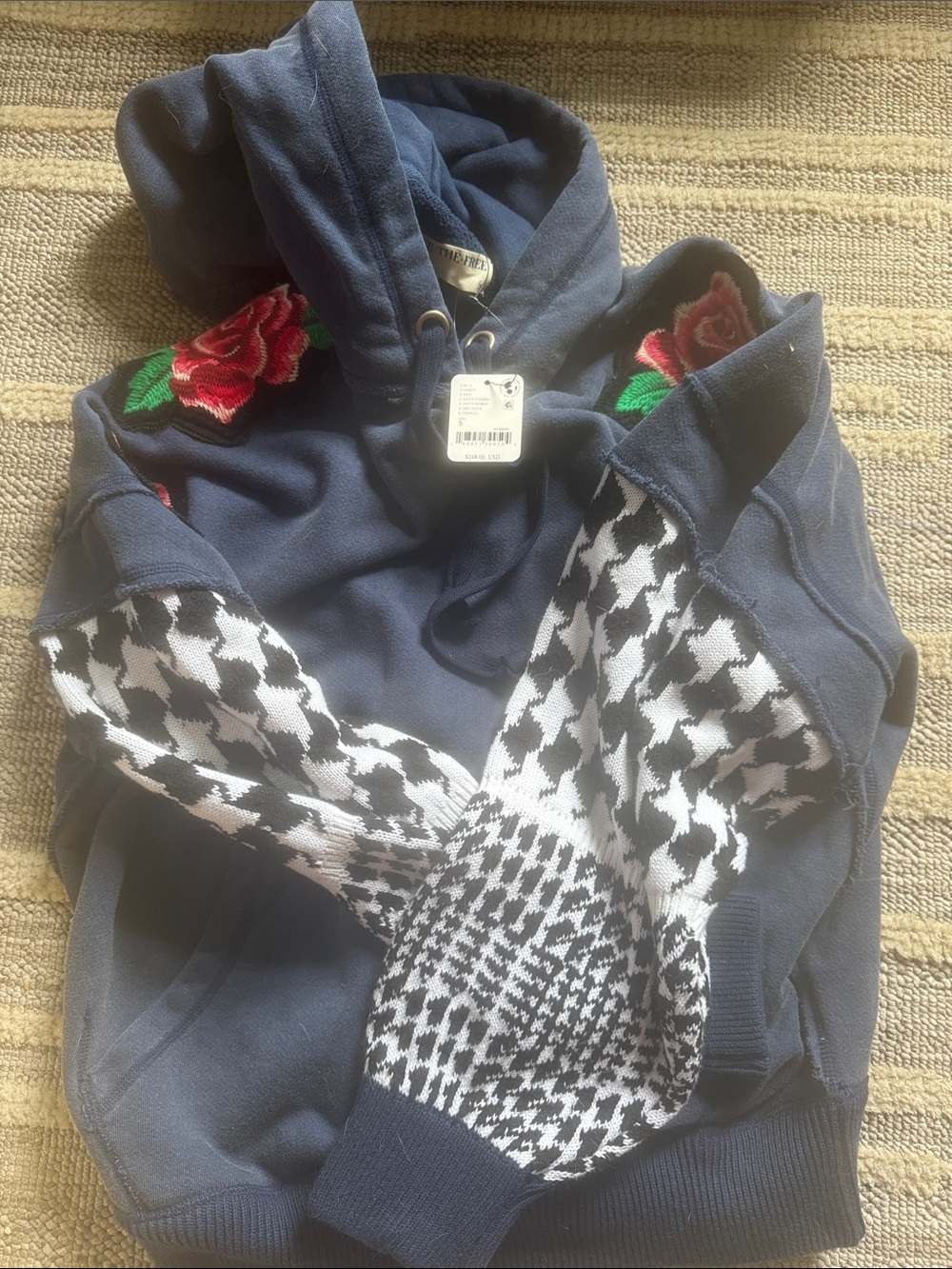 Free people stunning hoodie -brand new with tags